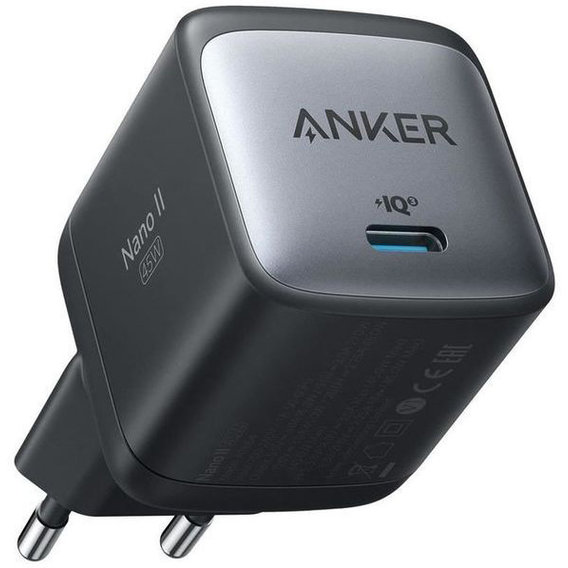 Зарядное устройство ANKER Wall Charger USB-C PowerPort 713 Nano II 45W Black (A2664G11)