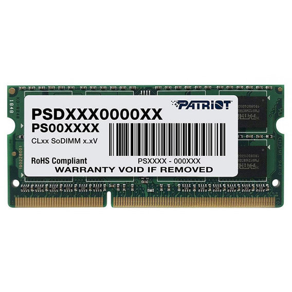 Patriot 4 GB SO-DIMM DDR3 1333 MHz (PSD34G13332S)
