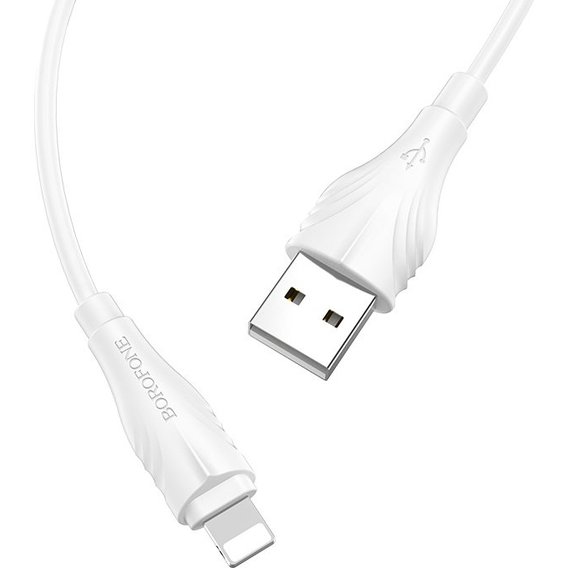 Кабель Borofone USB Cable to Lightning Optimal 1m White (BX18)