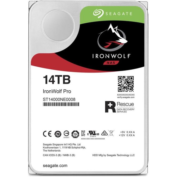 Внутренний жесткий диск Seagate IronWolf Pro 14 TB (ST14000NE0008)