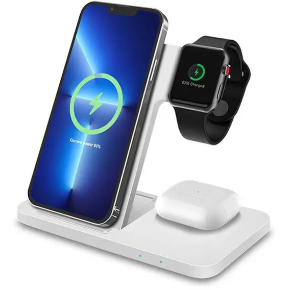 Зарядное устройство Charging Master Wireless Charger Stand 15W White for Apple iPhone, Apple Watch
