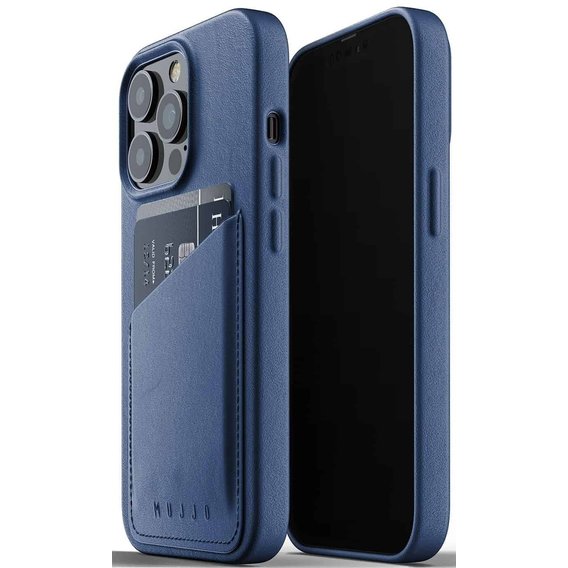 Аксессуар для iPhone MUJJO Full Leather Case Wallet Monaco Blue (MUJJO-CL-016-BL) for iPhone 13 Pro