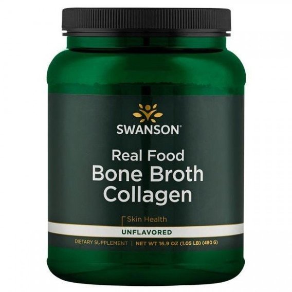 

Swanson Real Food Bone Broth Collagen Коллаген из костного бульона 480 г