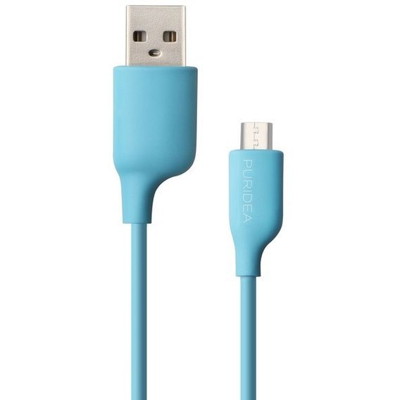 Кабель Puridea USB Cable to USB-C L02 1.2m Blue (9L02-USB-C Blue)