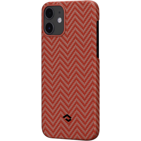 Аксессуар для iPhone Pitaka MagEZ Case Herringbone Red/Orange (KI1207) for iPhone 12 mini