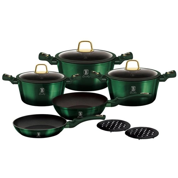Набор посуды Berlinger Haus Emerald Collection 10 предметов (BH 6065)