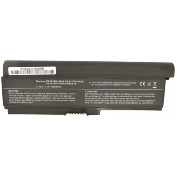 Батарея для ноутбука Toshiba PA3636U-1BRL Satellite U400 10.8V Black 7800mAh OEM