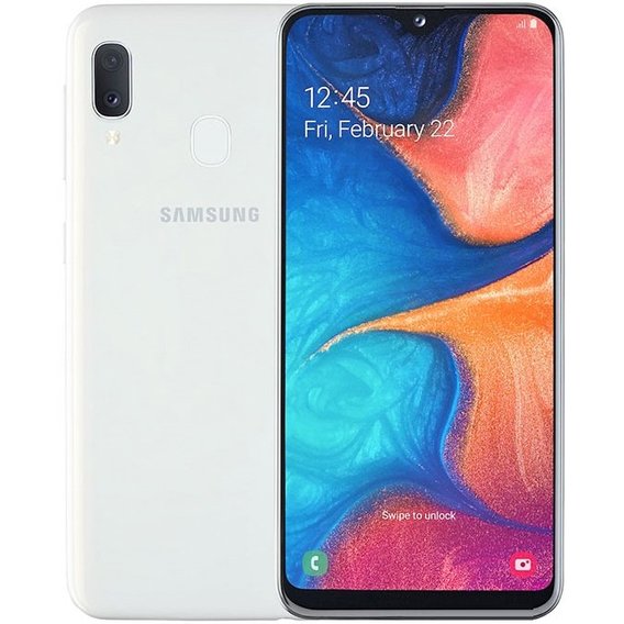 Смартфон Samsung Galaxy A20e 2019 3/32GB White A202F