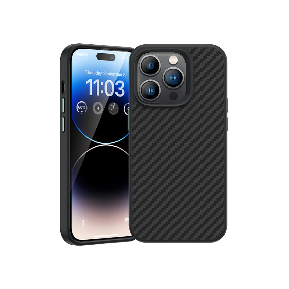 Аксессуар для iPhone Comma Kevlar Series Black for iPhone 14 Pro Max