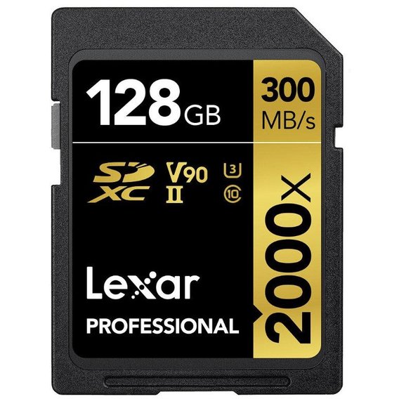 Карта памяти Lexar 128GB SDXC UHS-II U3 Professional 2000x (LSD2000128G-BNNNG)