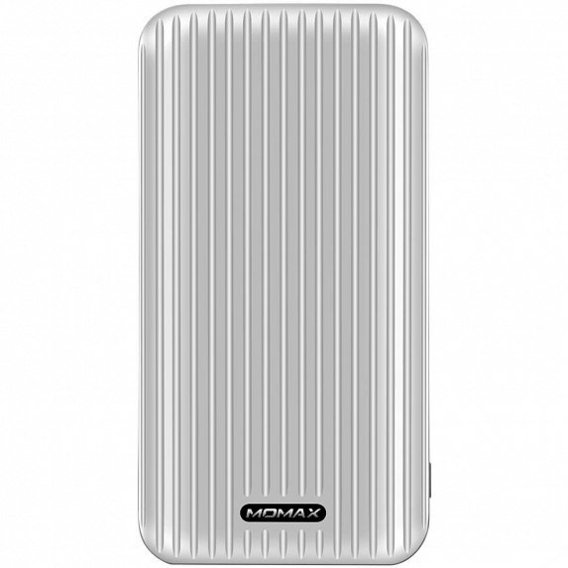 Внешний аккумулятор Momax Power Bank 10000mAh GO Slim Wireless Charger Silver (IP56S)