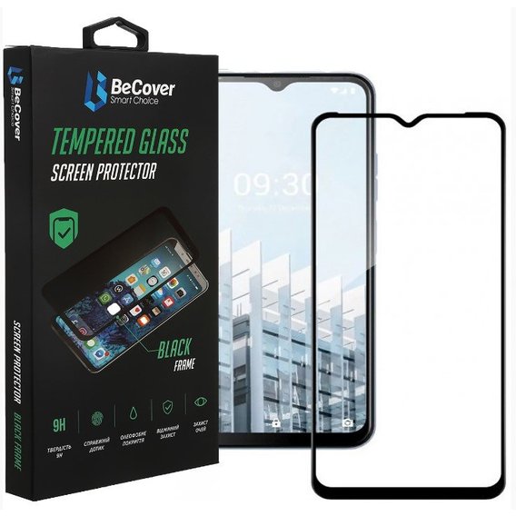 Аксессуар для смартфона BeCover Tempered Glass Black for Tecno Pop 6 Pro (BE8) (708556)