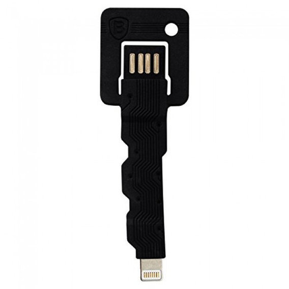 Кабель Baseus USB Cable to Lightning Keys 8cm Black (CAAPIPH5-KE01)