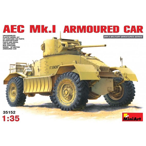 Сборная модель MiniArt Британский бронеавтомобиль AEC Mk.I (MA35152)