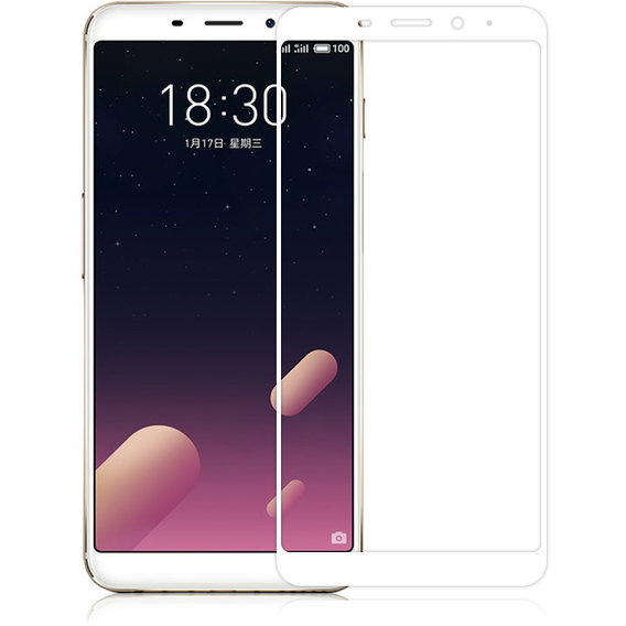 Аксессуар для смартфона Tempered Glass White for Meizu M6S