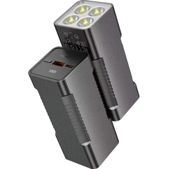 Внешний аккумулятор Hoco Power Bank 10000mAh Q15 Flashlight 22.5W Black