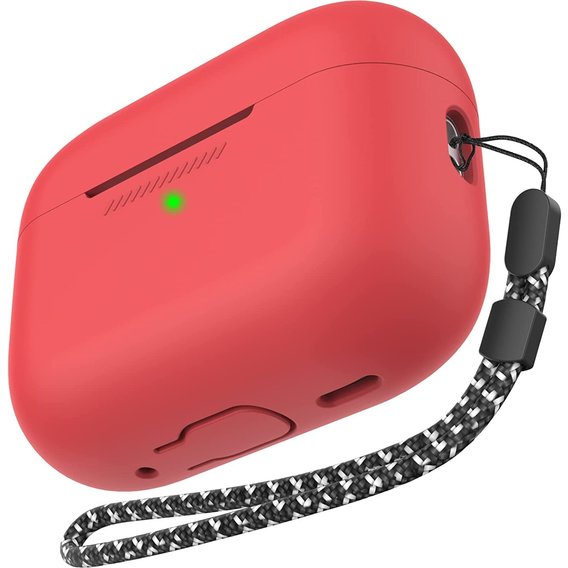 Чехол для наушников AhaStyle Silicone Case with strap Red (X003E41MYX) for Apple AirPods Pro 2