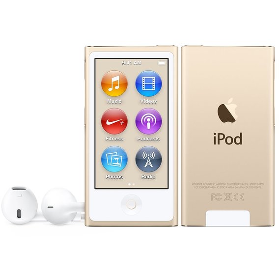 MP3-плеєр Apple iPod Nano 7Gen 16GB Gold (MKMX2)