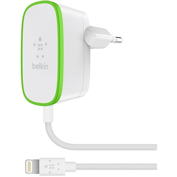 Зарядное устройство Belkin Wall Home Charger to Lightning 2.4A White (F8J204vf06-WHT)