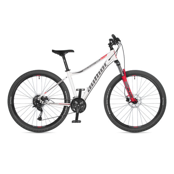 Велосипед AUTHOR 2023 Solution ASL 27.5, рама 18 белый/серебристый/красный (2023164