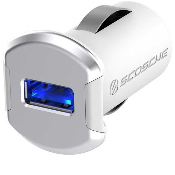 Зарядное устройство Scosche USB Car Charger reVOLT 12W 2.4A Silver (USBC121MSR)