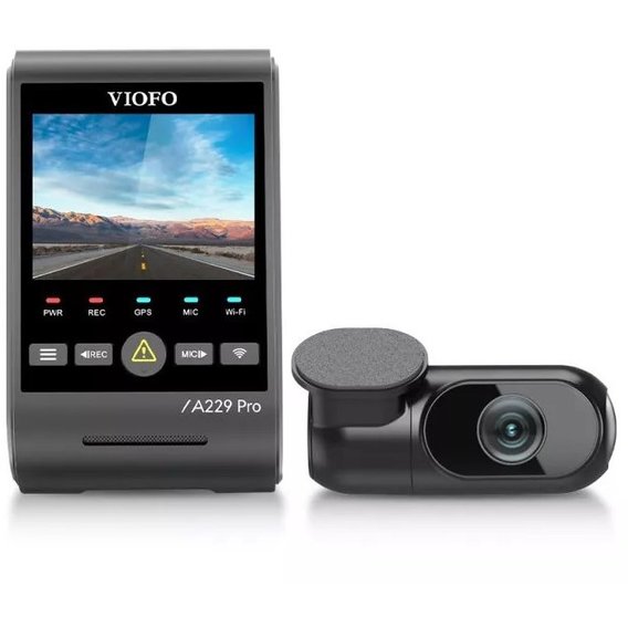 Viofo A229 Pro 4K + 2К с GPS и камерой заднего вида