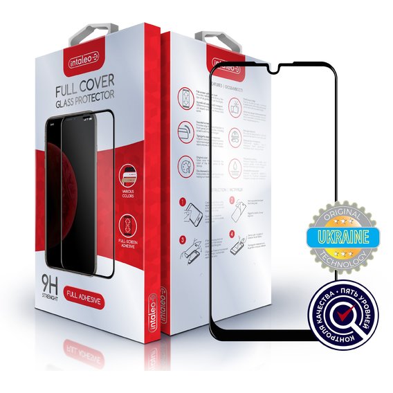 Аксессуар для смартфона Intaleo Tempered Glass Full Glue Black for Huawei Y8p / P Smart S