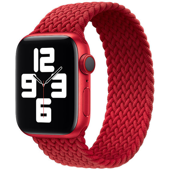 Аксессуар для Watch Apple Braided Solo Loop (PRODUCT) RED Size 6 (MY7L2) for Apple Watch 38/40/41mm