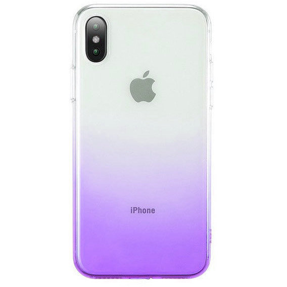 Аксессуар для iPhone TPU Case Ombre Violet for iPhone X/iPhone Xs