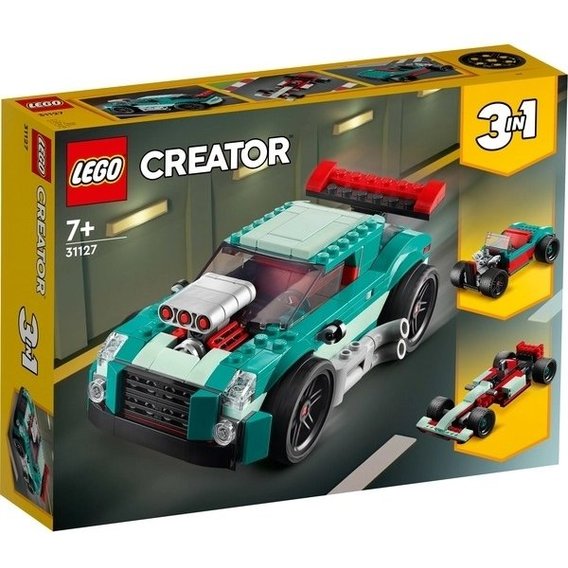 Конструктор Lego Creator 3-in-1 Уличные гонки 258 деталей (31127)