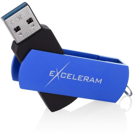USB-флешка eXceleram 16GB P2 Series USB 2.0 Blue/Black (EXP2U2BLB16)