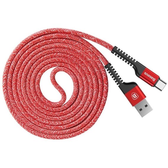 Кабель Baseus USB Cable to USB-C Confidant Anti-break 1.5m Red (CATZJ-B09)
