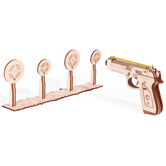 Механический 3D-пазл Wood Trick Пистолет