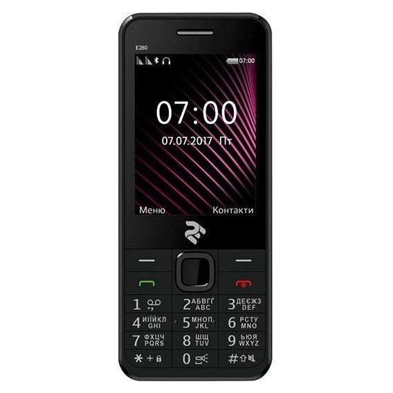 Мобильный телефон 2E E280 Dual Sim Black (UA UCRF)