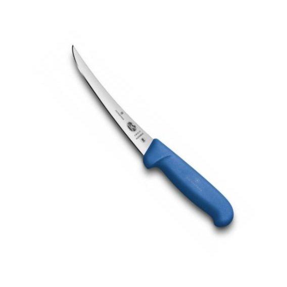 Кухонный нож Victorinox Fibrox Boning Flex 15см с синей ручкой (5.6612.15)