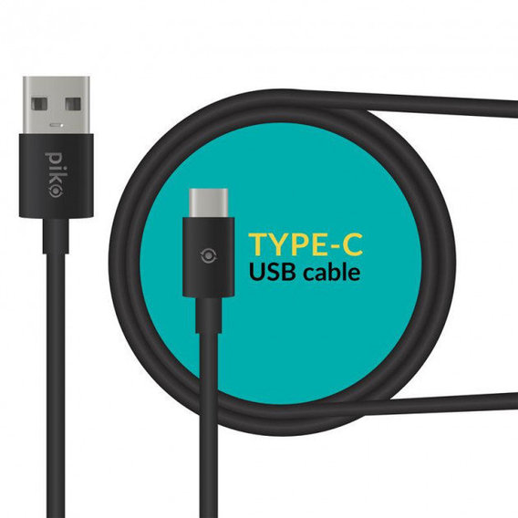 Кабель Piko USB Cable USB-C 1.2 Black (CB-UT11)