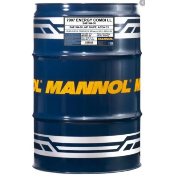 Моторное масло Mannol ENERGY COMBI LL 60л Metal 5W-30 (MN7907-60)