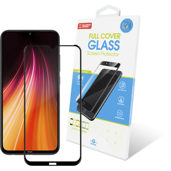Аксессуар для смартфона Global Tempered Glass Full Glue Black for Xiaomi Redmi Note 8 / Note 8 2021