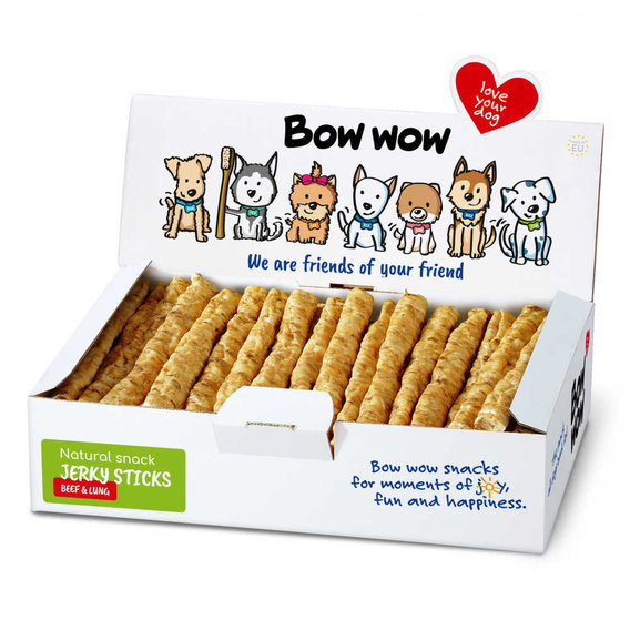 Ласощі для собак Bow wow натуральні палички з легкими 50 шт. box (BW322)