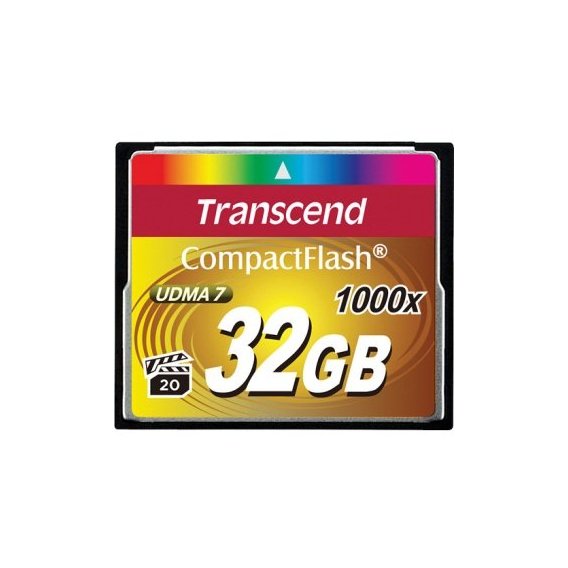 Карта памяти Transcend 32GB CompactFlash 1000X (TS32GCF1000)