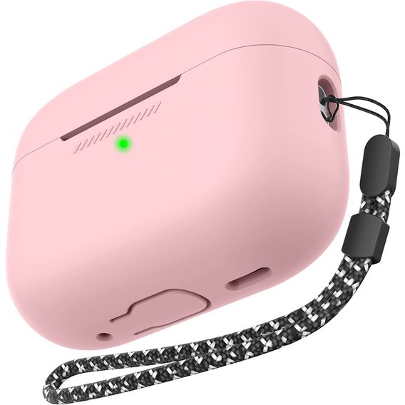 Чехол для наушников AhaStyle Silicone Case with strap Pink (X003E43NGX) for Apple AirPods Pro 2