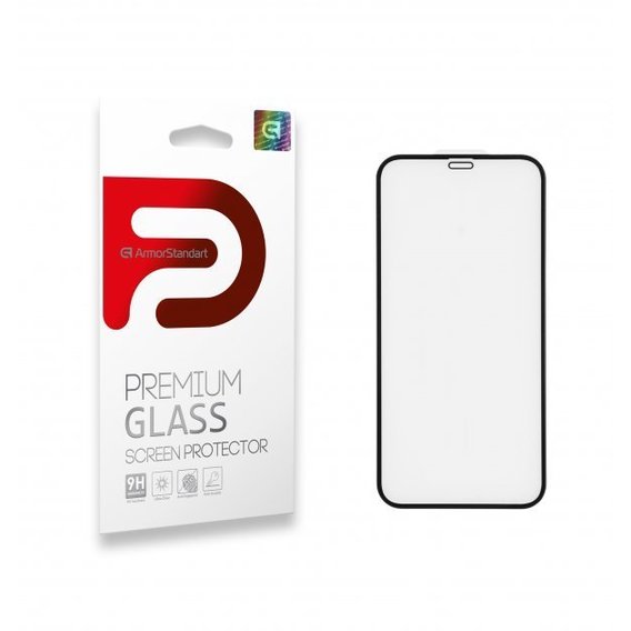 Аксессуар для iPhone ArmorStandart Tempered Glass 3D Premium Black (ARM57409) for iPhone 12 mini