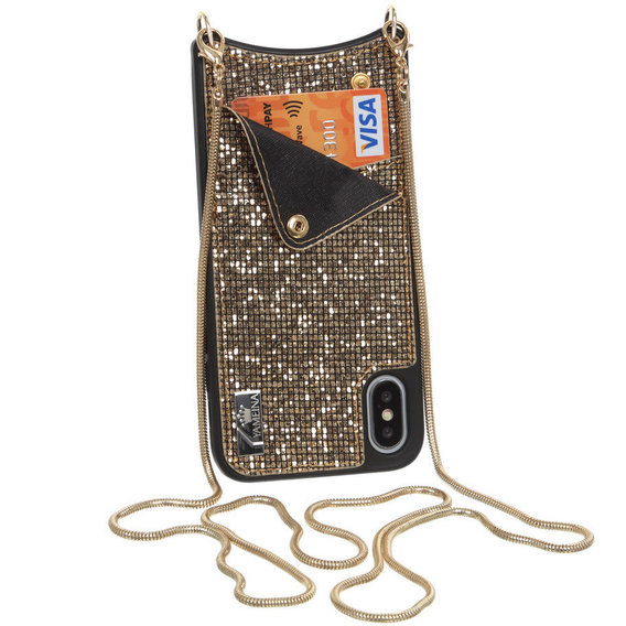 Аксессуар для iPhone BeCover Glitter Wallet Gold for iPhone X/iPhone Xs (703618)