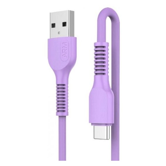 Кабель ArmorStandart USB Cable to USB-C 2.4A 1m Purple (ARM60007)
