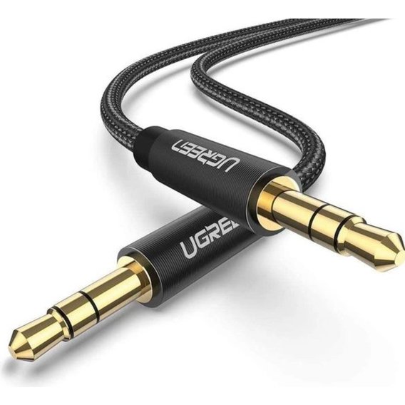 Кабель Ugreen Audio Cable AUX 3.5mm M Jack 1m Black (50361)
