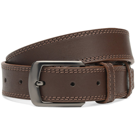Мужской ремень Borsa Leather коричневый (Cv1mb16-125)