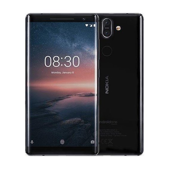 Смартфон Nokia 8 Sirocco 6/128Gb Single Black (UA UCRF)