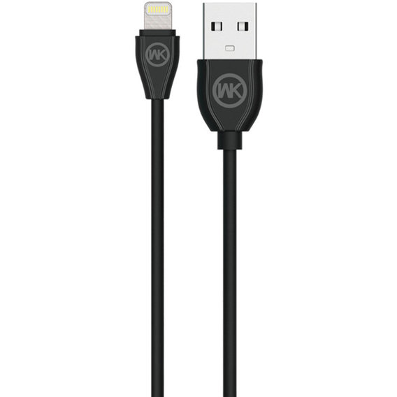Кабель WK USB Cable to Lightning Ultra Speed 1m Black