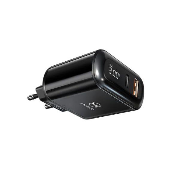 Зарядное устройство Mcdodo Wall Charger USB+USB-C CH-7170 Digital Display 20W Black