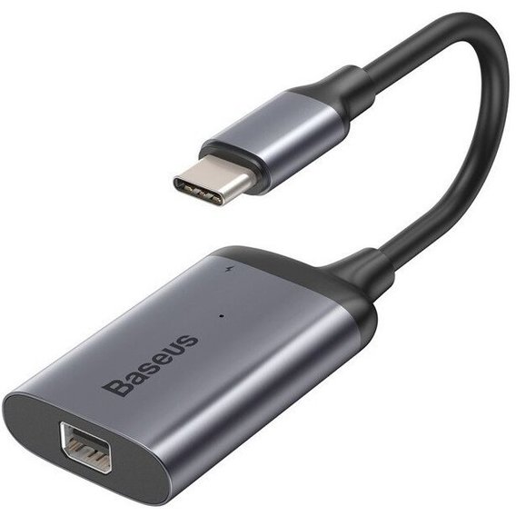 Адаптер Baseus Adapter USB-C to USB-C+Mini DisplayPort Deep Gray (CAHUB-Y0G)